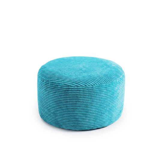 Plush Corduroy - Cyan - Footstool banner