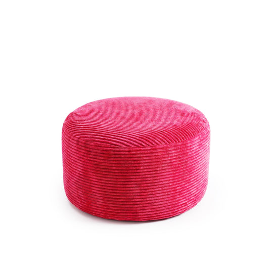 Plush Corduroy - Fuchsia - Footstool banner