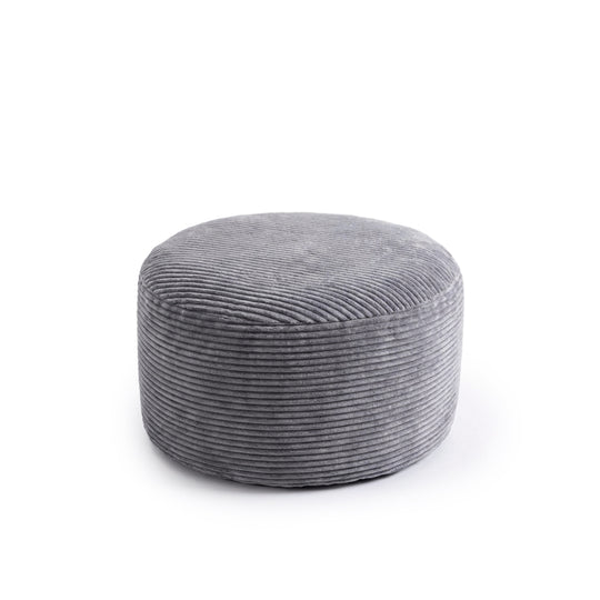 Plush Corduroy - Gray - Footstool banner